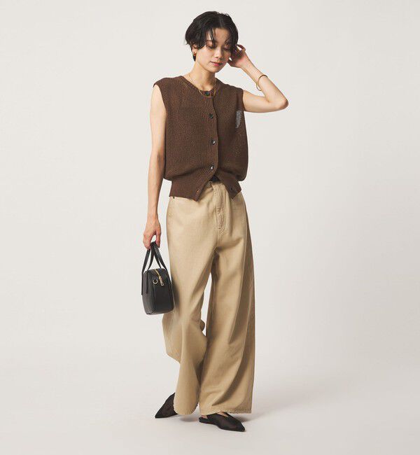 UNITED ARROWS green label relaxing「ニット ボタン ベスト」|ベスト・ジレ|
