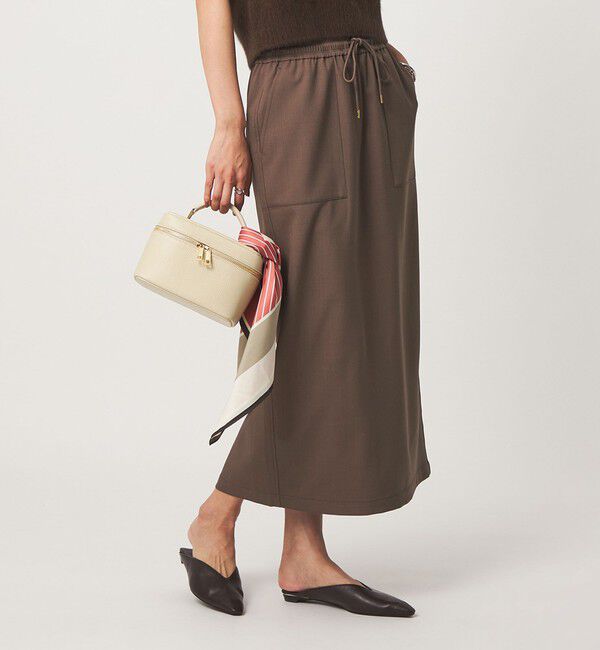 UNITED ARROWS green label relaxing「［size SHORT/TALLあり］オルマイ ツイル タイト スカート」|タイト|MD.BROWN
