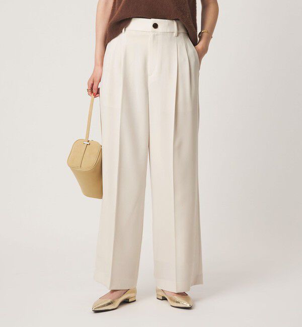 UNITED ARROWS green label relaxing「［size SHORT/TALLあり］Daily Chic 2タック ワイド パンツ」|スラックス|