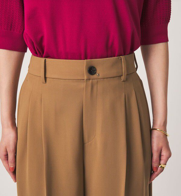 UNITED ARROWS green label relaxing「［size SHORT/TALLあり］Daily Chic 2タック ワイド パンツ」|スラックス|