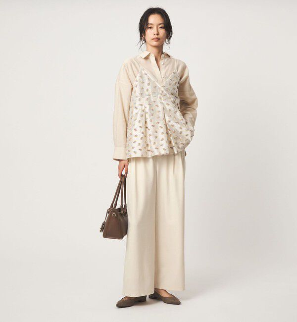 UNITED ARROWS green label relaxing「［size SHORT/TALLあり］オルマイ ツイル ワイド パンツ オフホワイト」|その他|