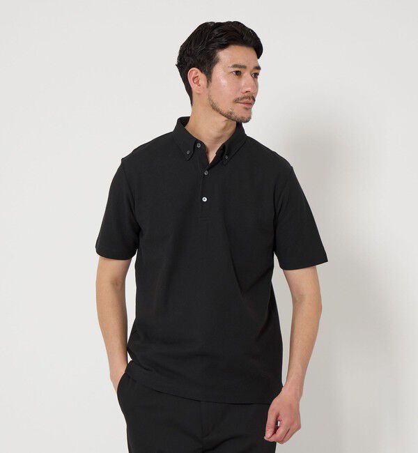BEAUTY&YOUTH UNITED ARROWS「【WEB限定 WARDROBE SMART】ステイ クリーン ピケ BD ポロシャツ【抗菌防臭】」|ポロシャツ|