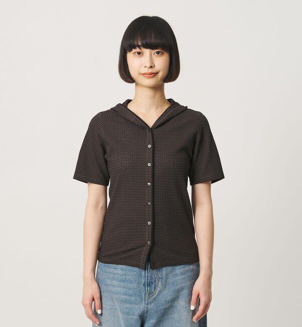 BEAUTY&YOUTH UNITED ARROWS「ボーダー＆ソリッド フード カーディガン」|カーディガン|