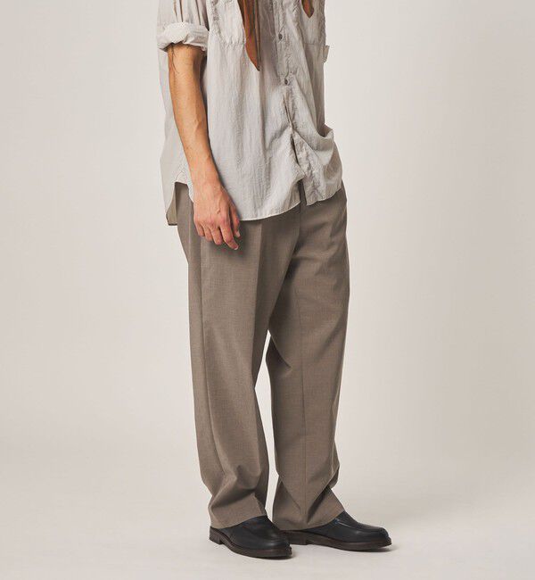 STEVEN ALAN「＜Steven Alan＞ RENURMY アウト ワンプリーツ スラックス」|スラックス|
