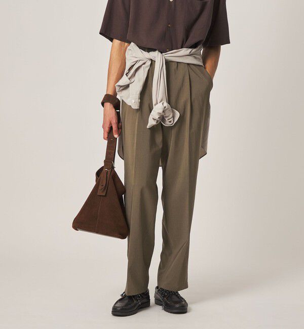 STEVEN ALAN「＜Steven Alan＞ RENURMY アウト ワンプリーツ スラックス」|スラックス|