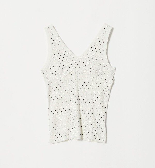BEAUTY&YOUTH UNITED ARROWS「【別注】＜PALM＞Vネック ノースリーブトップス」|タンクトップ|OFF WHITE