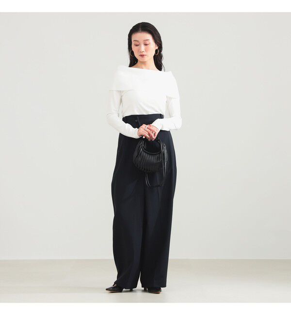 Demi-Luxe BEAMS 「オフショルダー プルオーバーニット」|ニット・セーター|