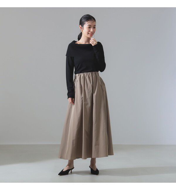 Demi-Luxe BEAMS 「オフショルダー プルオーバーニット」|ニット・セーター|
