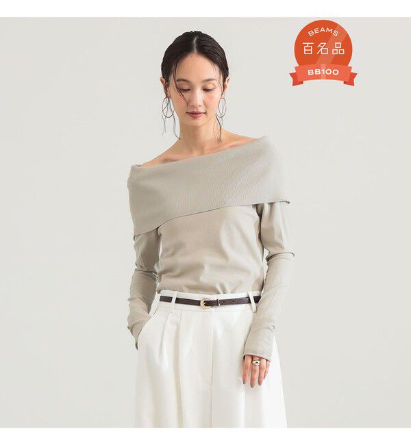 Demi-Luxe BEAMS 「オフショルダー プルオーバーニット」|ニット・セーター|LIGHT.SAGE