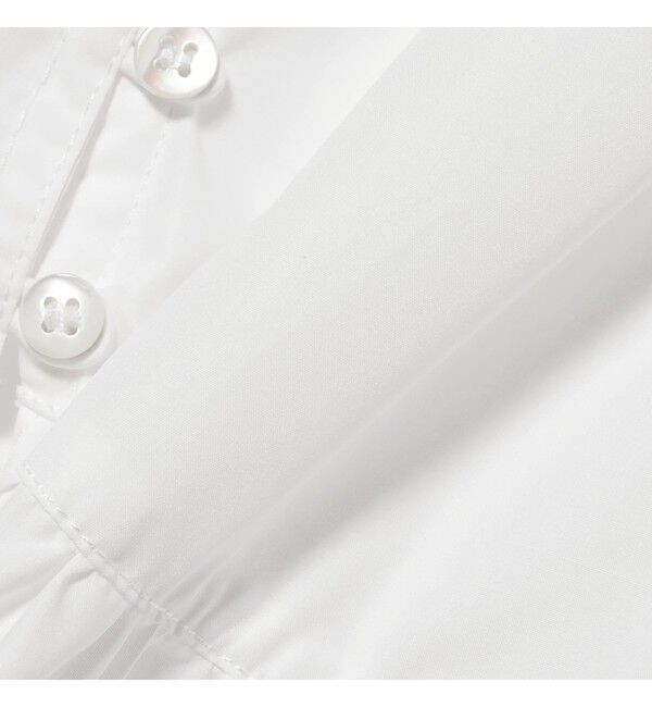 Ray BEAMS 「ギャザー ペプラム Vネック ブラウス　　26SS 日除け 裾フレア 冷房対策  春夏」|シャツ・ブラウス|