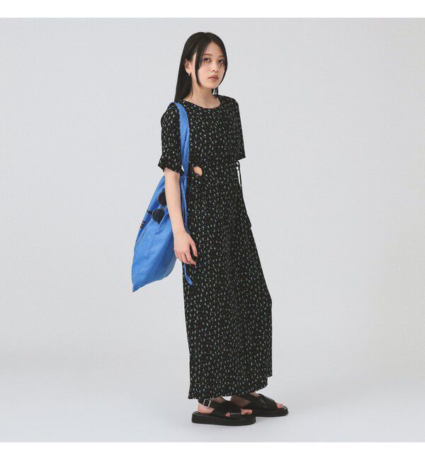 Ray BEAMS 「フラワー プリント カットアウト ワンピース」|ワンピース|
