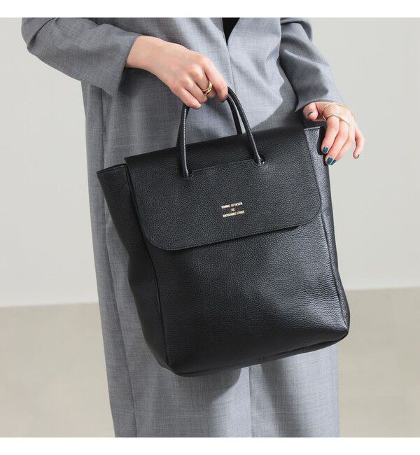 Demi-Luxe BEAMS 「【別注】YOUNG&OLSEN / フラップ トートバッグ」|トートバッグ|BLACK