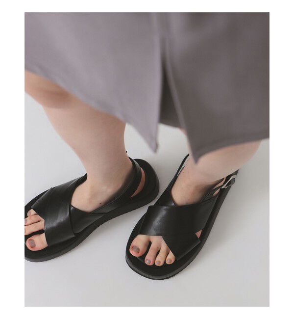 Ray BEAMS 「クロス ベルト サンダル 26SS」|サンダル|