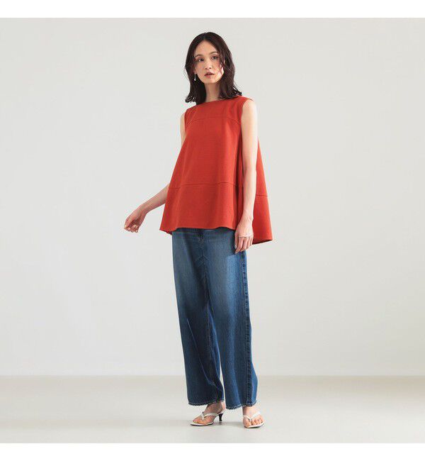 Demi-Luxe BEAMS 「ラッセルメッシュ ノースリーブ プルオーバー」|Tシャツ・カットソー|