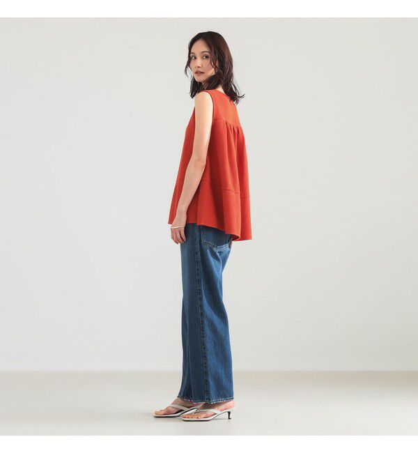 Demi-Luxe BEAMS 「ラッセルメッシュ ノースリーブ プルオーバー」|Tシャツ・カットソー|