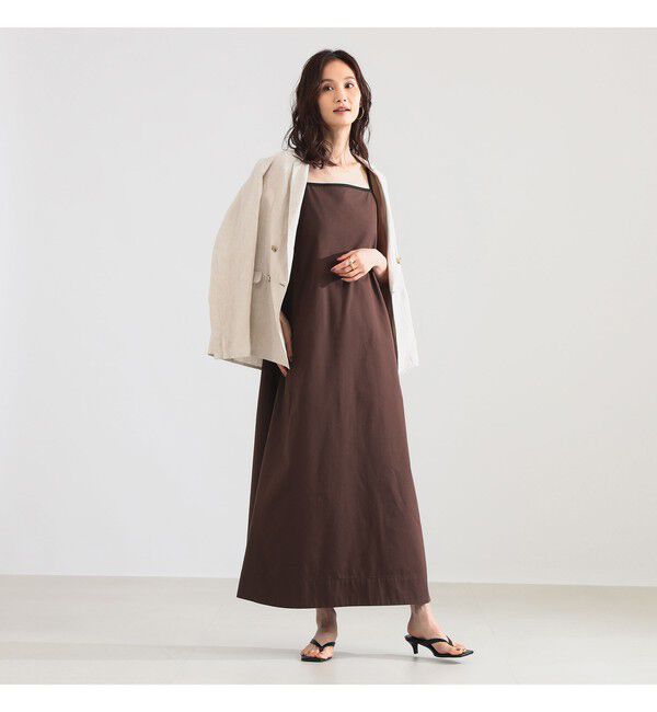 Demi-Luxe BEAMS 「コットン シルク フレア ワンピース」|ワンピース|