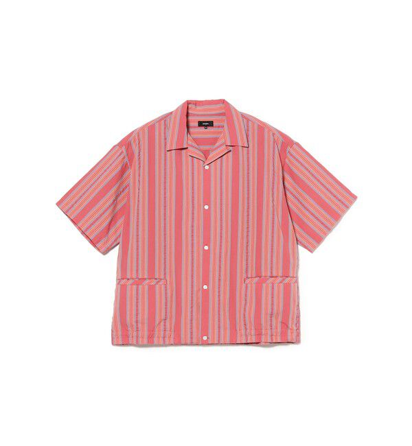 BEAMS「マルチ ストライプ オープンカラーシャツ【ワイドフィット】」|シャツ・ブラウス|