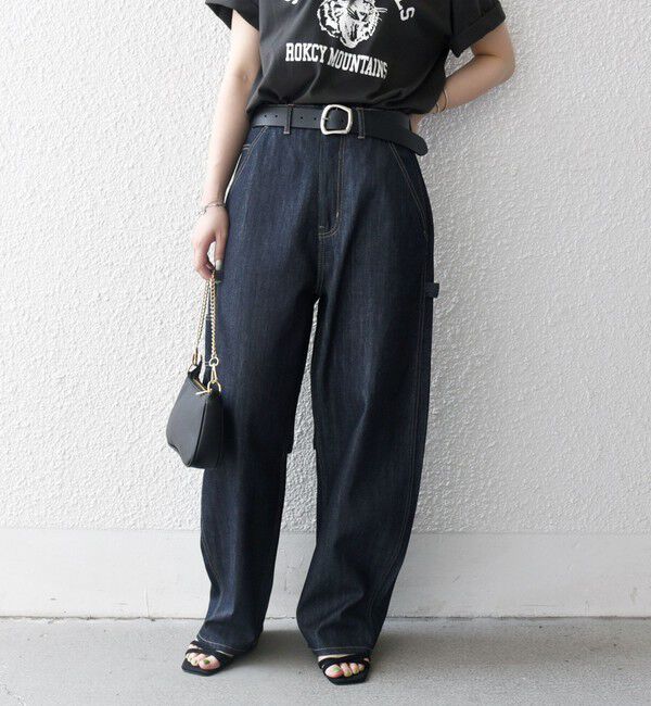 SHIPS any「《一部追加予約》SHIPS any:〈洗濯機可能〉コクーンペインター デニムパンツ［SHIPS any DENIM］」|デニム|