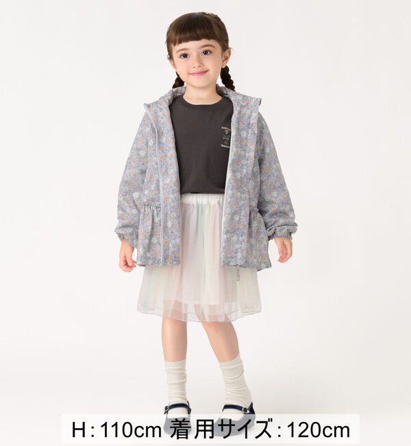 SHIPS Colors 「《一部追加予約》SHIPS Colors:80～130cm /フラワープリント ジップフード ブルゾン◆」|ブルゾン・スタジャン|