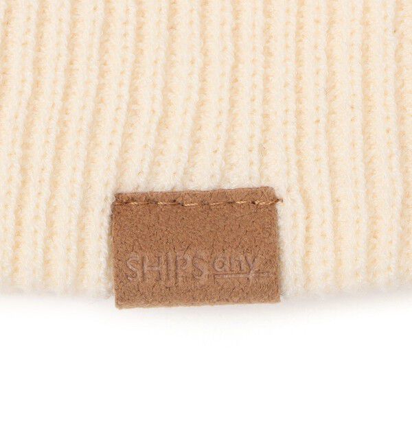 SHIPS any「SHIPS any: ワンポイント ピスネーム 2WAY ワッチキャップ (ユニセックス)◇」|ニット帽|