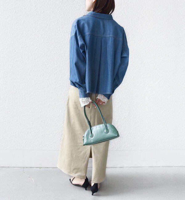 SHIPS for women「〈手洗い可能〉ラッセル レース ヘンリー ネック 2WAY プルオーバー」|Tシャツ・カットソー|