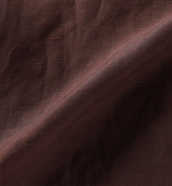 SHIPS for women「〈手洗い可能〉IMPERIAL LINEN 混 バンドカラー スキッパー シャツ」|シャツ・ブラウス|