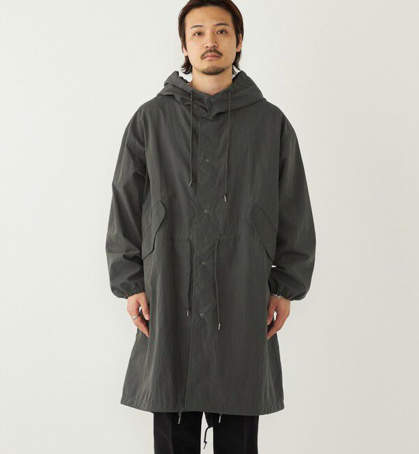 SHIPS Colors 「【SHIPS Colors別注】Rain-Stuff:〈撥水・洗濯機可能〉フード コート◇」|ミリタリー・モッズコート|