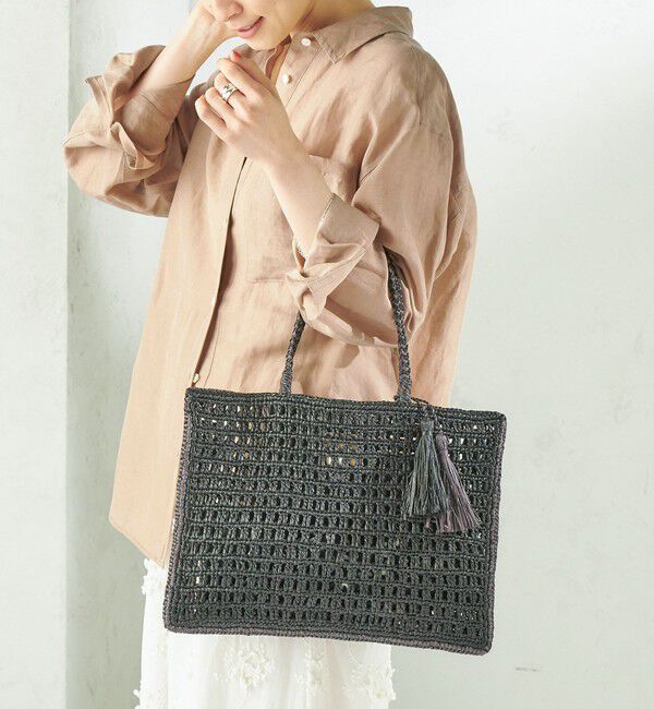 SHIPS for women「MAISON N.H PARIS:SOLENE TOTE」|かごバッグ|