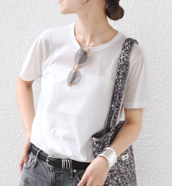 SHIPS for women「シアー ショート スリーブ TEE」|Tシャツ・カットソー|ホワイト