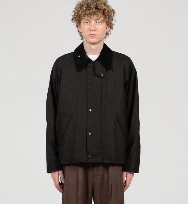 TOMORROWLAND MENS「【別注】Barbour TRASPORT ウールブルゾン DORMEIUL」|ブルゾン・スタジャン|