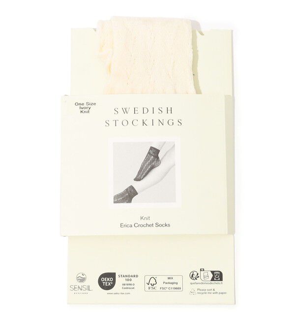 TOMORROWLAND GOODS「SWEDISH STOCKINGS Erica Crochet Socks クロシェソックス」|ソックス|11 ホワイト