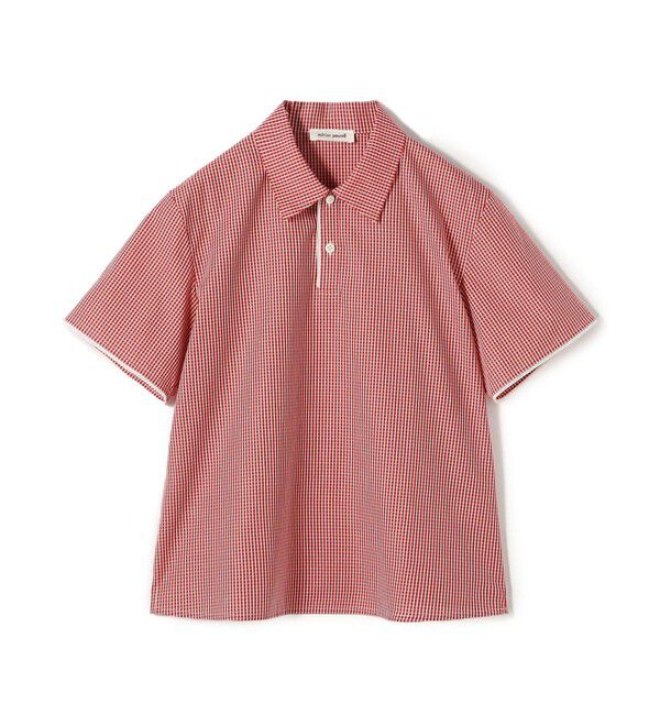 Edition「edition pourell コットン ギンガムチェックシャツ」|シャツ・ブラウス|36 レッド系