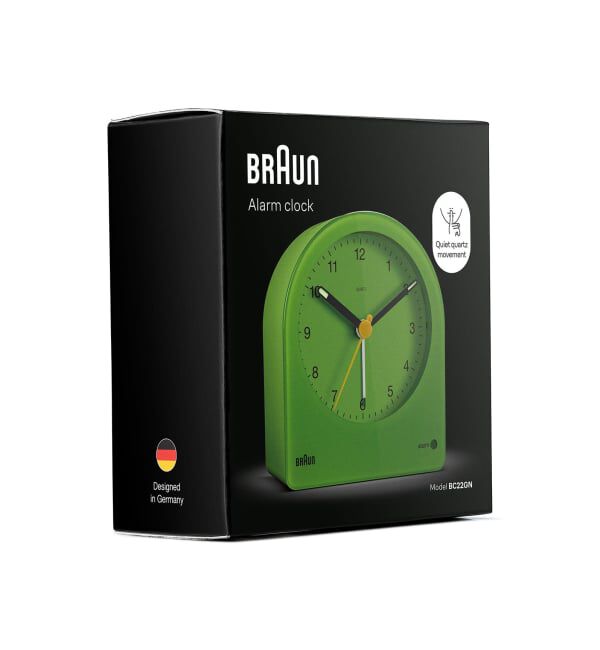 HIROB「BRAUN ALARM CLOCK GREEN BC22GN」|クロック・置時計|