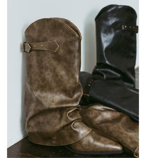 JOINT WORKS「Knuth Marf / クヌースマーフ western belted boots」|ロングブーツ|