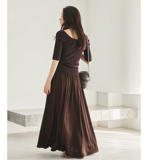 Plage「dull satin gather スカート」|スカート|