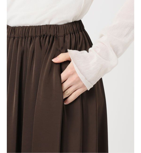 Plage「dull satin gather スカート」|スカート|