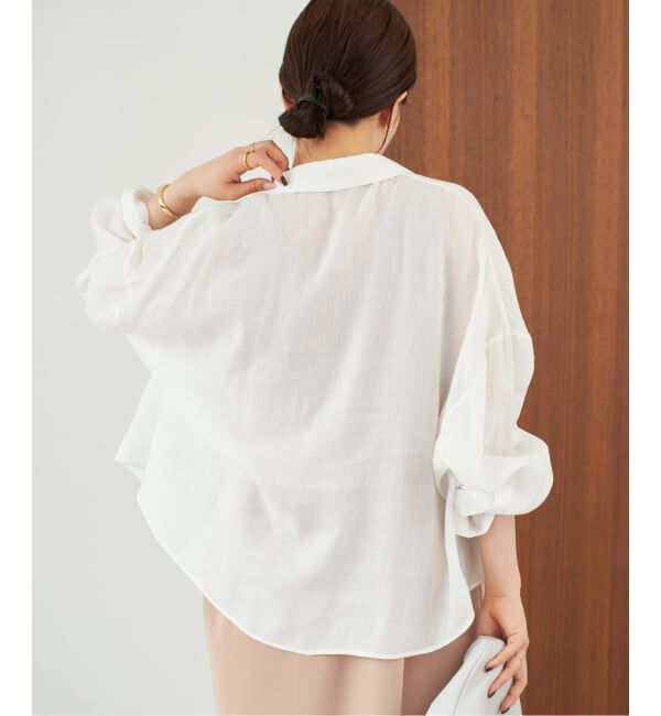 Plage「《追加》RAMIE LYOCELL CROPPED シャツ 2」|シャツ・ブラウス|