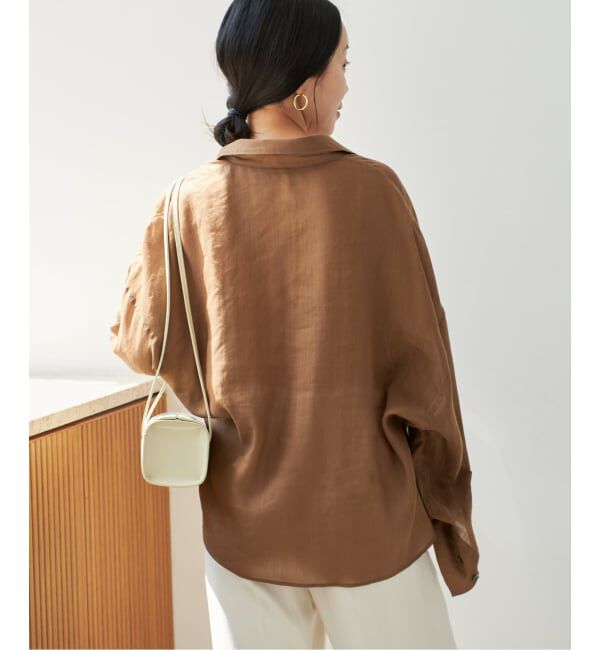 Plage「《追加》RAMIE LYOCELL CROPPED シャツ 2」|シャツ・ブラウス|