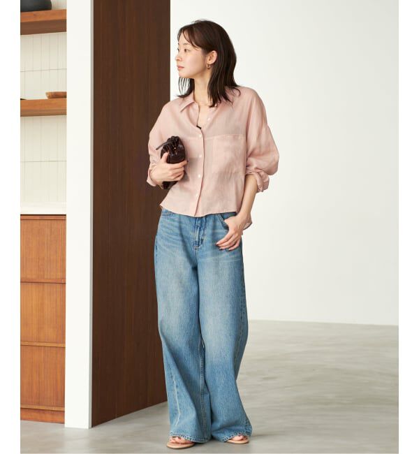 Plage「《追加》RAMIE LYOCELL CROPPED シャツ 2」|シャツ・ブラウス|