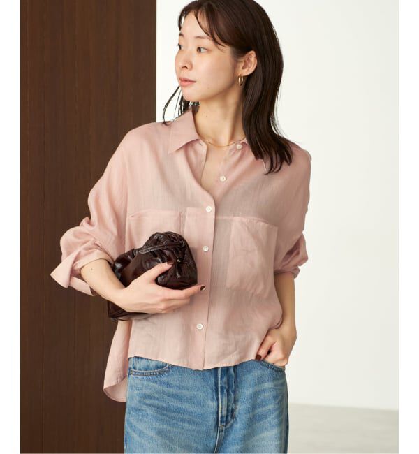 Plage「《追加》RAMIE LYOCELL CROPPED シャツ 2」|シャツ・ブラウス|