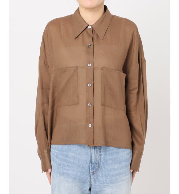 Plage「《追加》RAMIE LYOCELL CROPPED シャツ 2」|シャツ・ブラウス|