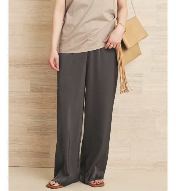 Plage「dull satin straight パンツ」|その他|