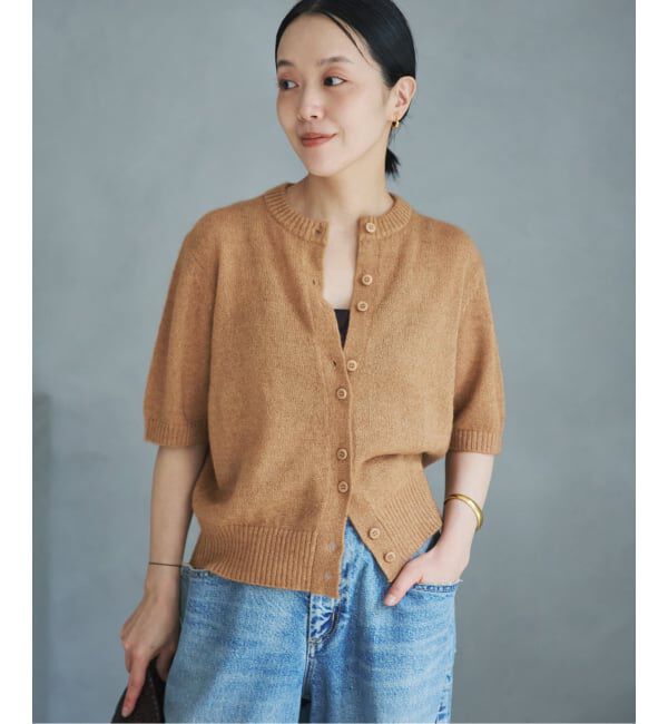 Plage「Mohair Mix Hansode カーディガン」|カーディガン|キャメル