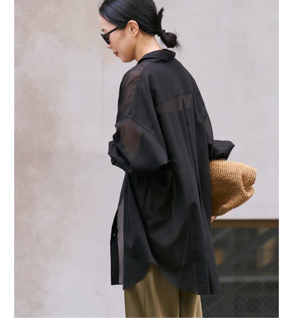 Plage「sheer cotton tunic シャツ」|シャツ・ブラウス|