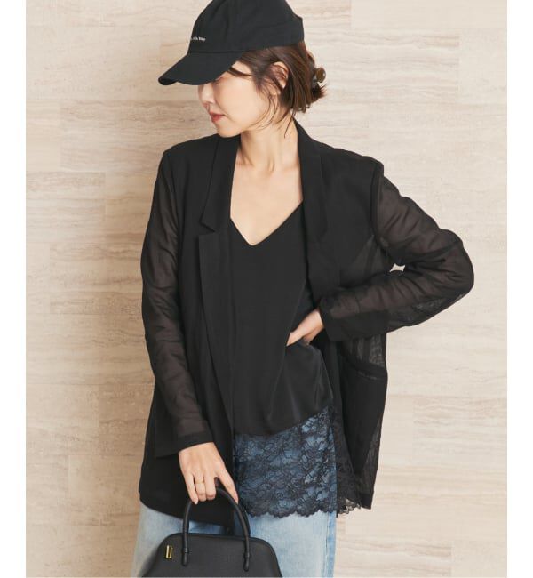 Plage「organic cotton sheer ジャケット」|その他|ブラック