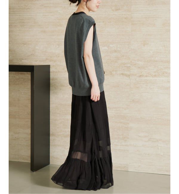Plage「《WEB限定追加予約》Georgette ティアード スカート 2」|スカート|