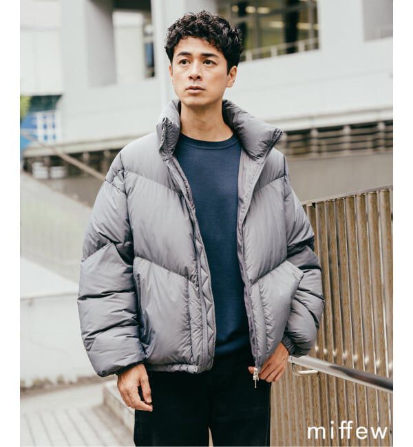 EDIFICE「miffew（ミフュー）別注 キルティング ダウン ジャケット」|ダウン|グレーA