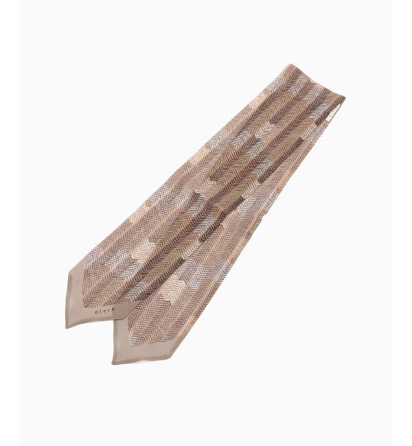 EDIFICE「BLECK（ブレック） Herringbone Chiffon Scarf」|バンダナ・スカーフ|ベージュ
