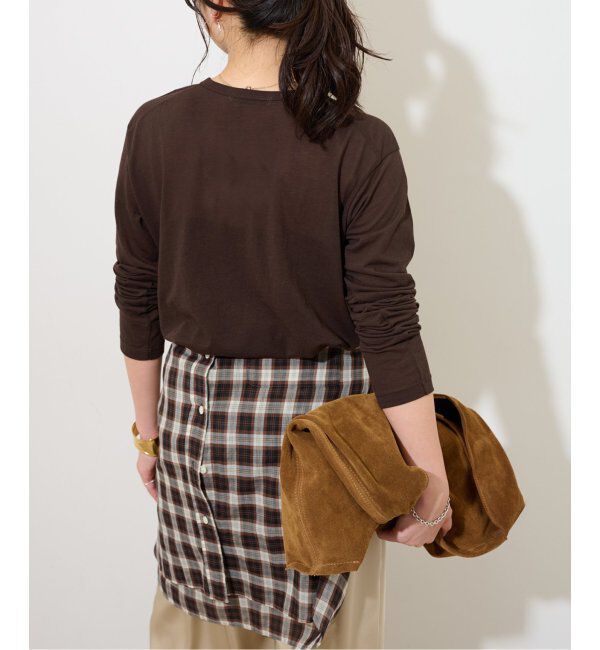 JOURNAL STANDARD relume「《追加3 / 新色》シアークルーネックロングTシャツ」|Tシャツ・カットソー|