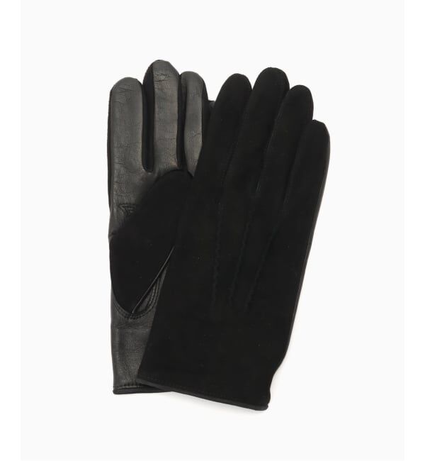 JOURNAL STANDARD relume「GLOVES / グローブス スエード/ ラムスキン コンビネーショングローブ」|手袋|ブラック
